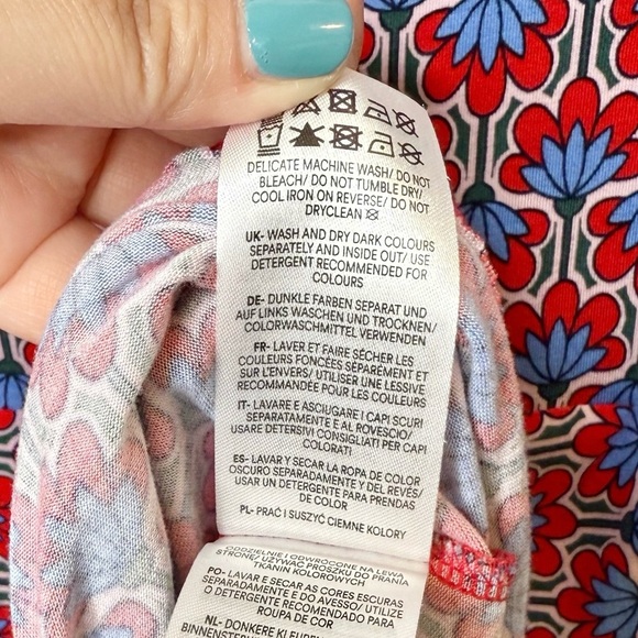 BODEN Abigail Long Sleeve Knit Jersey Women’s Geo Print Dress Sz 2 Regular - Picture 8 of 10